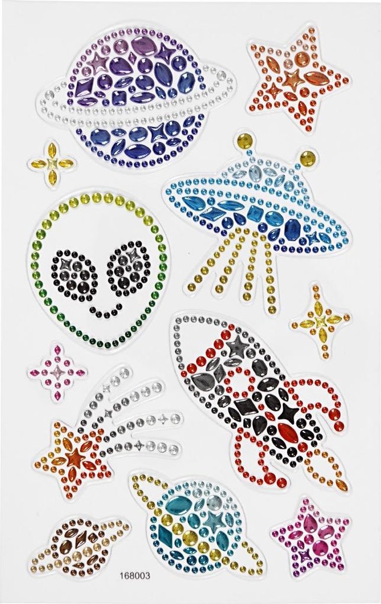 Load image into Gallery viewer, Creativ company diamant stickers ruimte, 1 vel
