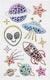 Creativ company diamant stickers ruimte, 1 vel