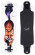 longboard Fox 82,5x21,5 cm hout wit zwart