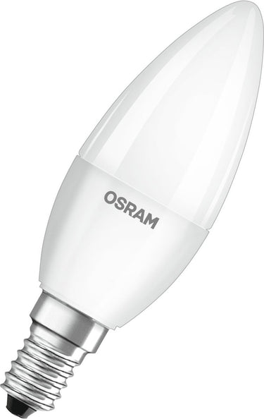 Osram led lamp - kaars - e14 - mat - 4,9w - 470 lumen - warm wit - niet dimbaar - 5 stuks