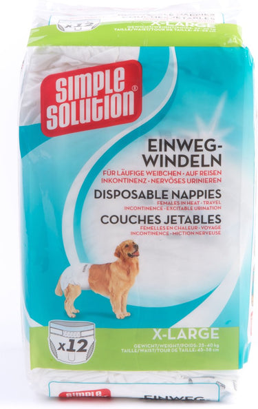Simple solution wegwerp honden luier