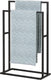 Sealskin carré - handdoekrek - 24 x 48 x 78,5 cm - voor 2 handdoeken - vrijstaand - zwart