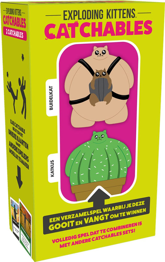Exploding kittens catchables - - uitbreiding katkus buidelkat - familiespel - partygame