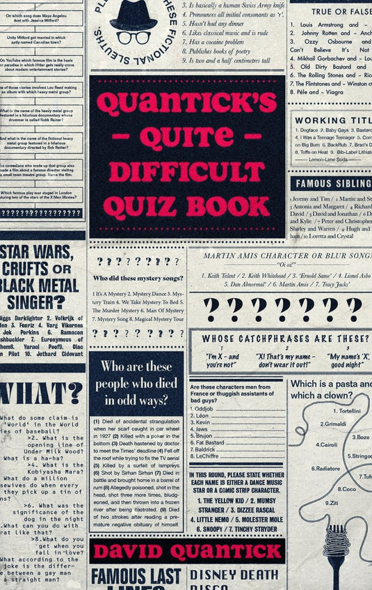 Quantick's quite difficult quiz book