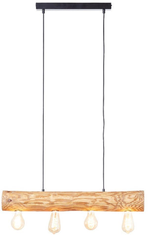 Brilliant trabo - hanglamp - breedte 70 cm - e27 max 4x25w - hout