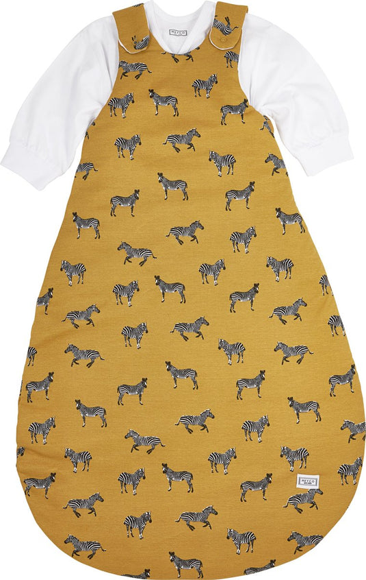 Meyco baby zebra animal baby slaapzak rond tweedelig - honey gold - 80 86 - 2.5 tog