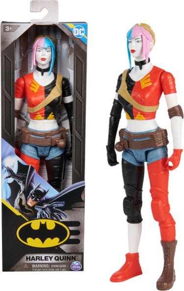 Spin master dc batman - harley quinn-actiefiguur - 30 cm