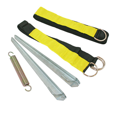 Tentsafe fluo stormband voor over de voortent met fluorescerende banddelen