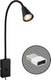 Briloner justra - stekkerlamp - leeslamp - draaibaar - 2 usb poorten - wandlamp - 48,5 x 6 x 42,5 cm - zwart