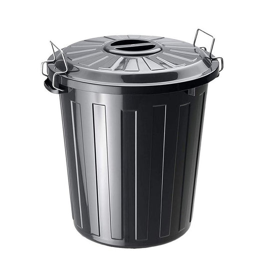 Rotho basic afvalemmer 25l zwart