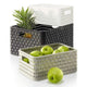 Rotho country mand vierkant 30x30x16 cm 14l wit