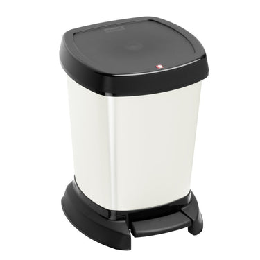 Rotho paso pedaalemmer - prullenbak 6l -bpa vrij - zilvermetallic