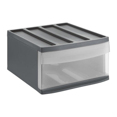 Rotho systemix design ladekast 34x39.5x20.3 cm antraciet