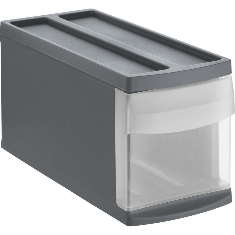 Load image into Gallery viewer, Rotho systemix design ladekast 39.5x17x20.3 cm antraciet
