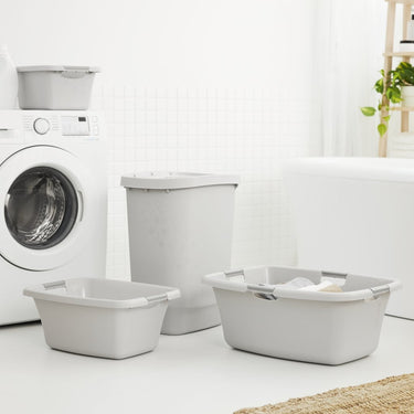 Rotho flowers wasmand 25l cool grey