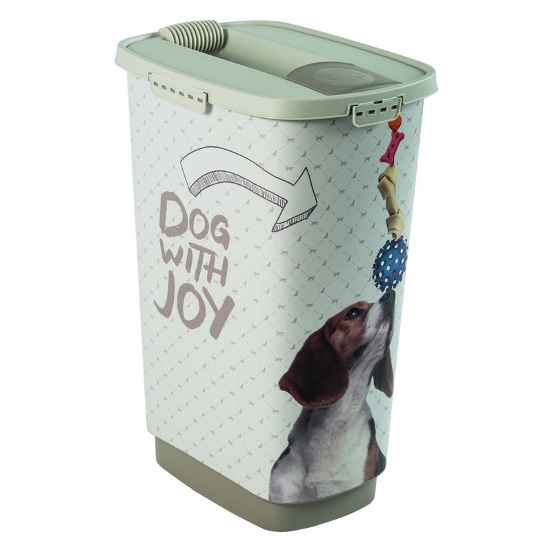 Load image into Gallery viewer, Rotho cody dog pet food container 50l cappuccino zand
