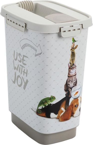 Rotho flo pet food container 4,1l cappuccino sabbia sand