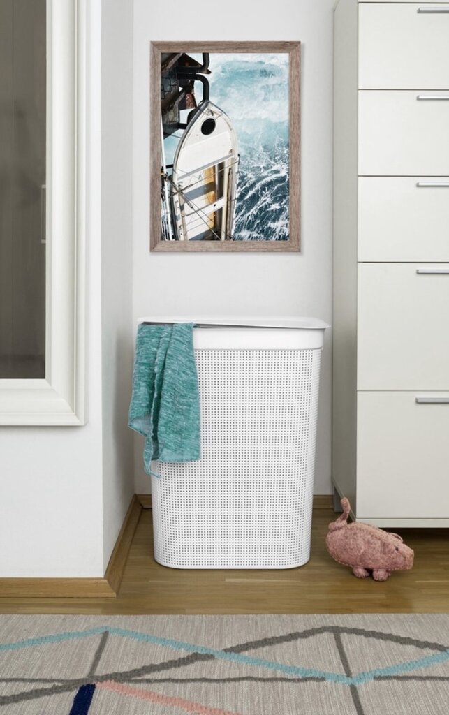 Load image into Gallery viewer, Rotho wasverzamelaar brisen 50 l wit
