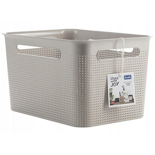 Rotho brisen opbergmand 36x26,2x21,1 cm 16l cappuccino