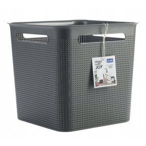 Rotho brisen opbergmand 29.1x29.1x28.1 cm 18l antraciet