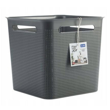 Rotho brisen opbergmand 29.1x29.1x28.1 cm 18l antraciet
