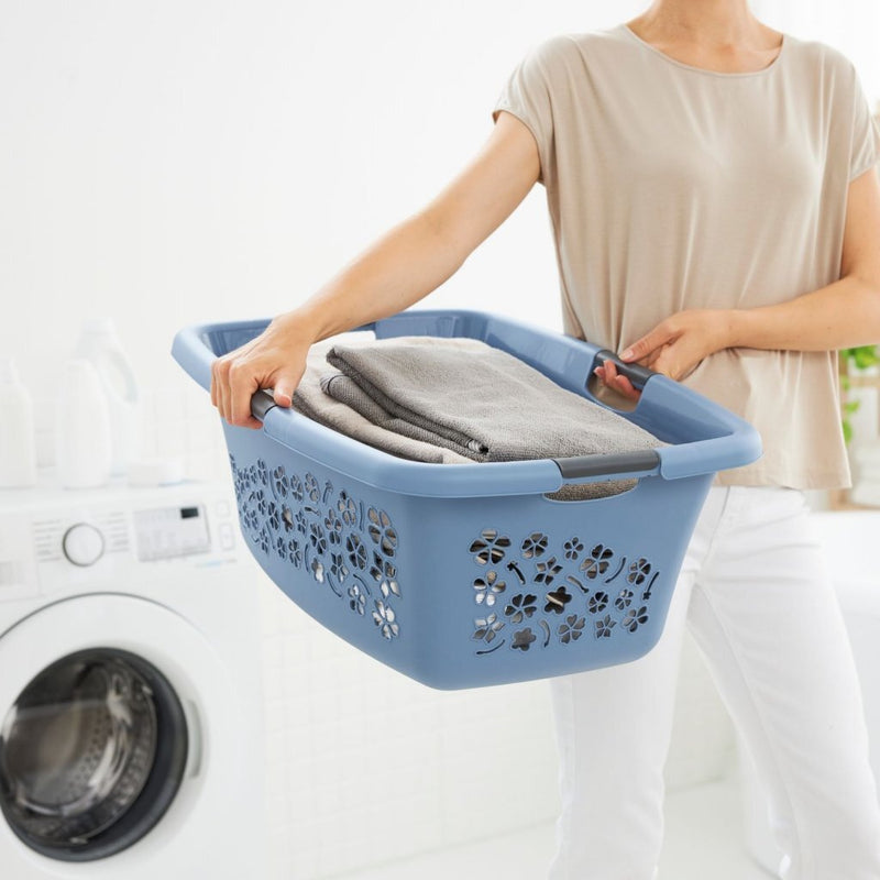 Load image into Gallery viewer, Rotho flowers wasmand 50l horizon blauw
