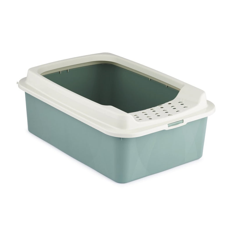 Load image into Gallery viewer, Rotho eco bonnie kattenbak met boveningang m groen zand
