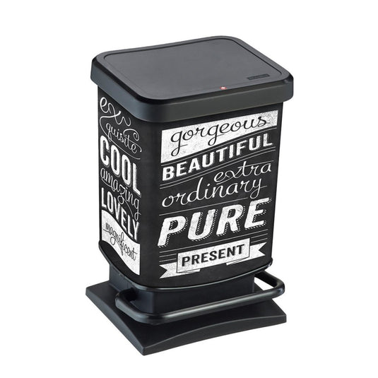 Rotho paso pedaalemmer hipster 20l zwart