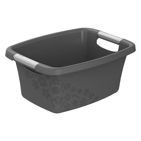 Rotho flowers wasmand 12l antraciet