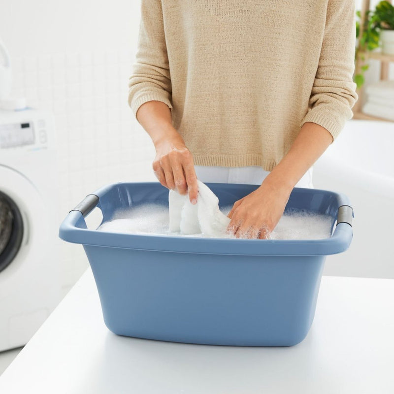 Load image into Gallery viewer, Rotho flowers wasmand 25l horizon blauw
