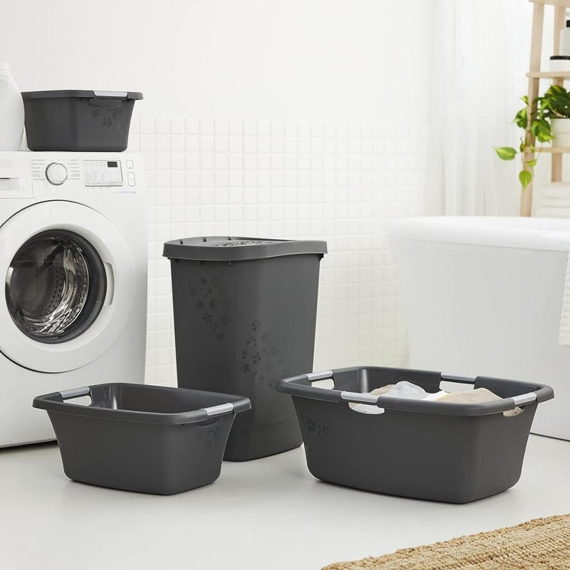 Load image into Gallery viewer, Rotho flowers wasmand 25l antraciet
