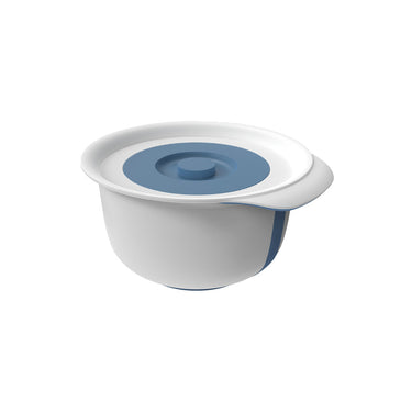 Rotho fresh beslagkom - met spatdeksel - 4 liter - horizon blauw