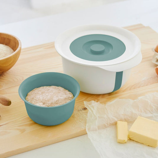 Rotho fresh beslagkom met spatdeksel 4l mistletoe groen