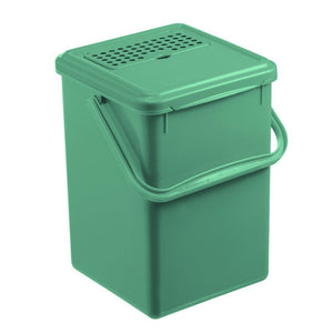 Rotho bio afvalemmer + actief koolfilter 9l mistletoe groen