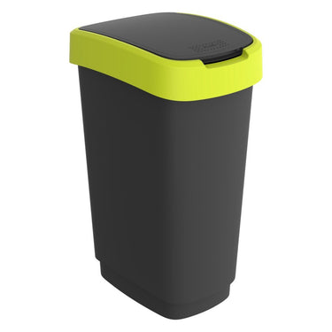 Rotho twist afvalbak 50l lime antraciet
