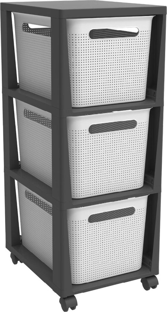 Rotho brisen design ladekast 3x16l wit