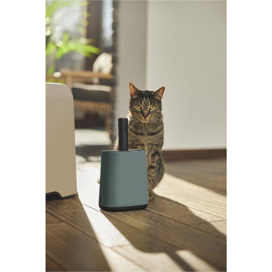 Rotho mypet cleaning set 16.2x9.1x29 cm - kattenbak - groen antraciet