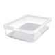 Rotho cauma koelkastorganizer 27x18.4x6.2 cm 2.6l wit transparant