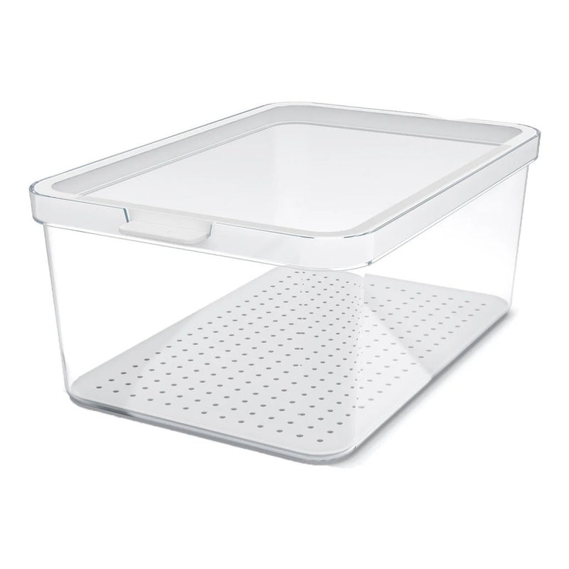 Load image into Gallery viewer, Rotho cauma koelkastorganizer 4.65l wit transparant
