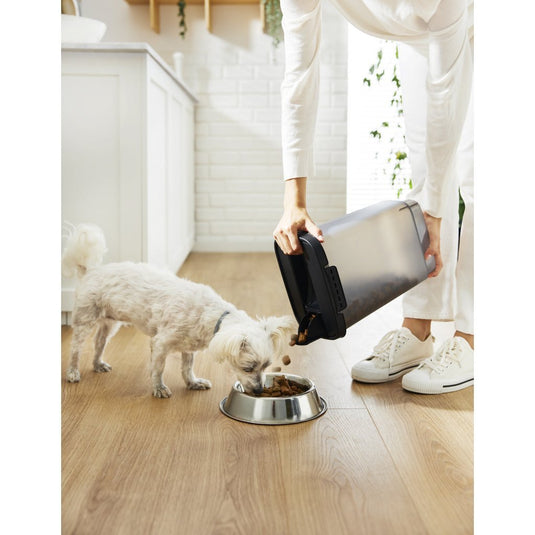 Rotho cody pet food container 10l antraciet transparant