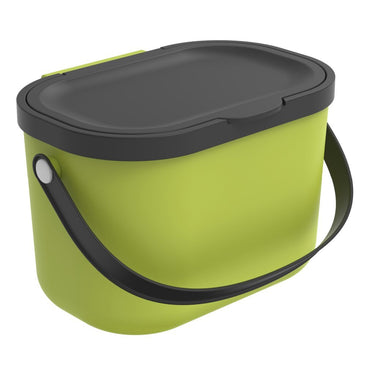 Rotho albula afvalscheiders - gft afvalbak - 3,2l - gerecycled materiaal - lime groen