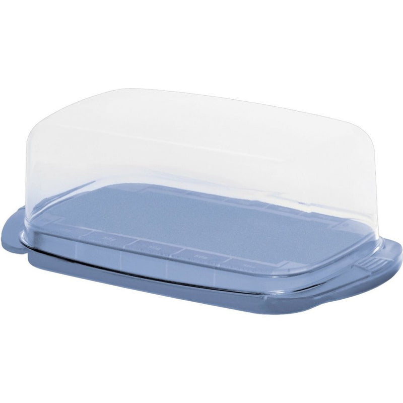 Afbeelding laden in galerijviewer, Rotho fresh botervloot 18x9.5x6.9 cm horizon blauw transparant
