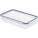 Rotho clic lock koelkast bewaardoos 1l vlak horizon blauw transparant
