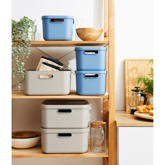 Rotho albula opbergbox 12l horizon blauw