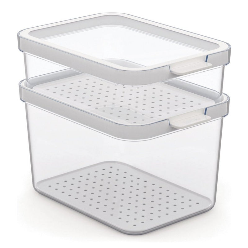 Load image into Gallery viewer, Rotho cauma set koelkastorganizer 1.2l + 2.15l transparant
