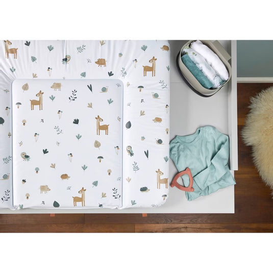 Rotho aankleedkussen bosdieren 85x72 cm wit