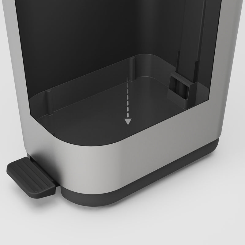 Load image into Gallery viewer, Rotho pedaalemmer ribo 35l zwart
