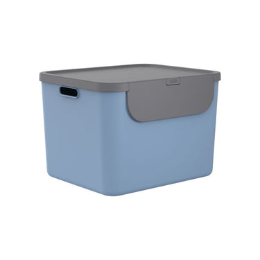 Rotho albula afvalscheider 55l blauw antraciet