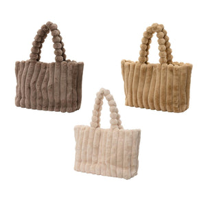Decoris tasje fluweel met magneetsluiting 13x46x28cm 3 assorti