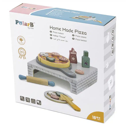 Oku polar b houten speelgoed pizza oven